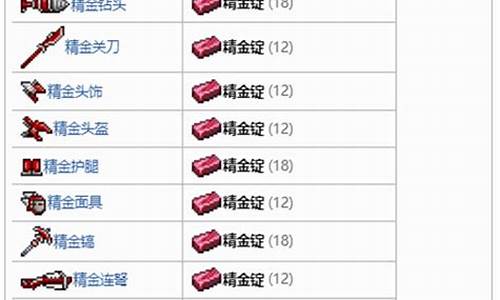泰拉瑞亚精金锭怎么合-泰拉瑞亚精金可以合成什么